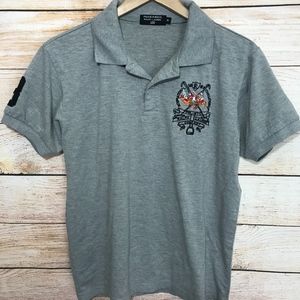 Polo Ralph Lauren-Mens Gray Polo Small